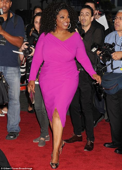 oprah winfrey pink dress